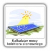 Kalkulator sprawności i wydajności kolektorów słonecznych